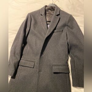 Bonobos black long pea coat / jacket
